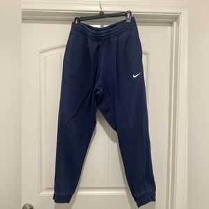 Nike Navy Blue Cuffed Sweatpants